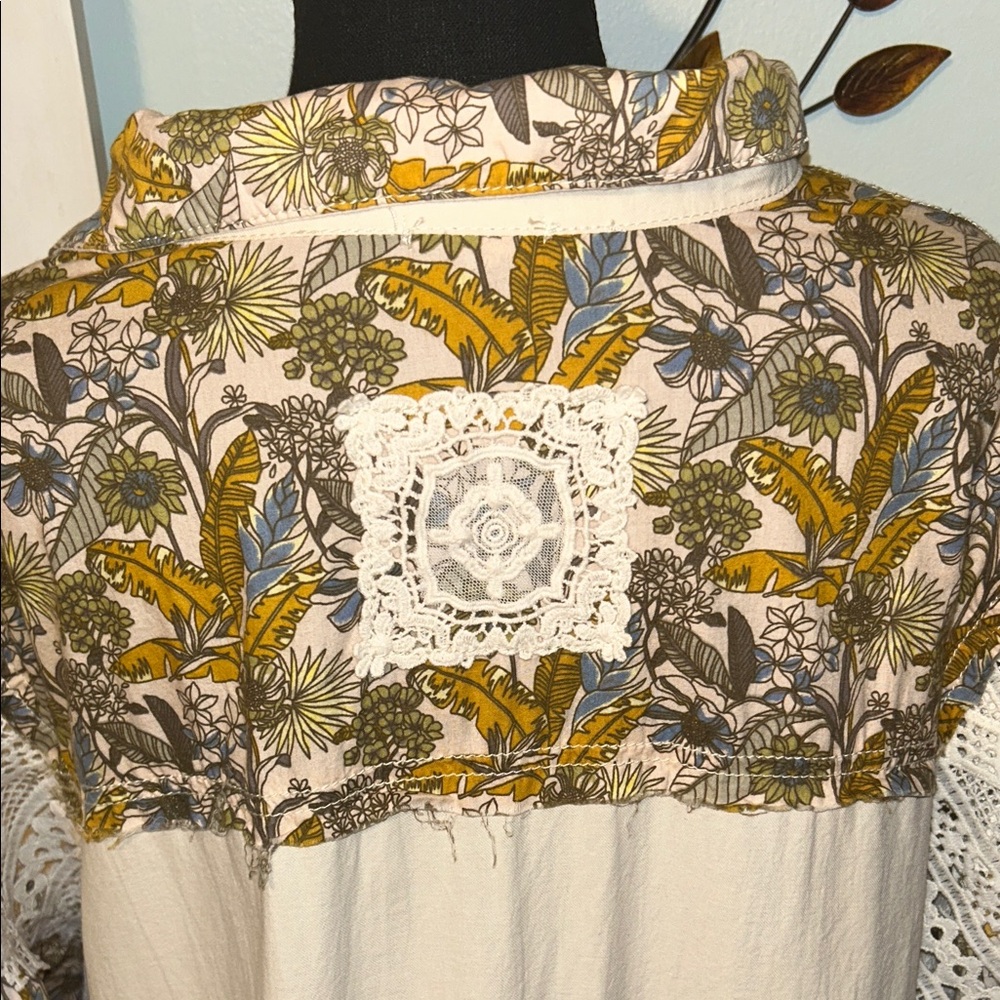 POL Cream and Yellow Patchwork Jacket - image 8